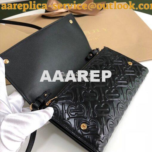 Replica Burberry Monogram Leather Wallet with Detachable Strap 8010476 4