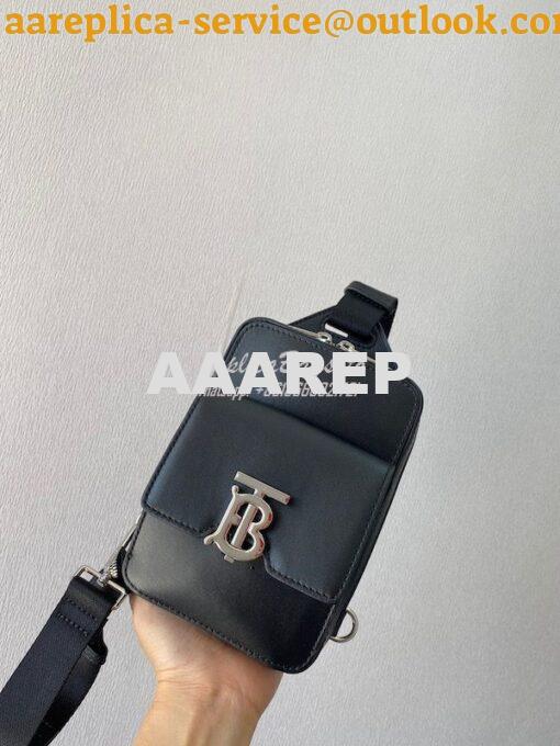 Replica Burberry TB Monogram Motif Leather Crossbody Bag 80508631 2
