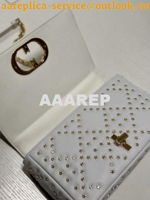 Replica Dior Medium Large Caro Bag Latte Gold Lucky Star Cannage Lambs 6