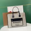 Replica Burberry Small Medium Two-tone Canvas and Leather Freya Tote 8 13