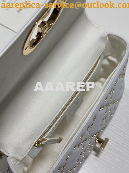 Replica Dior Medium Large Caro Bag Latte Gold Lucky Star Cannage Lambs 8