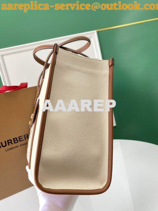 Replica Burberry Small Medium Two-tone Canvas and Leather Freya Tote 8 10