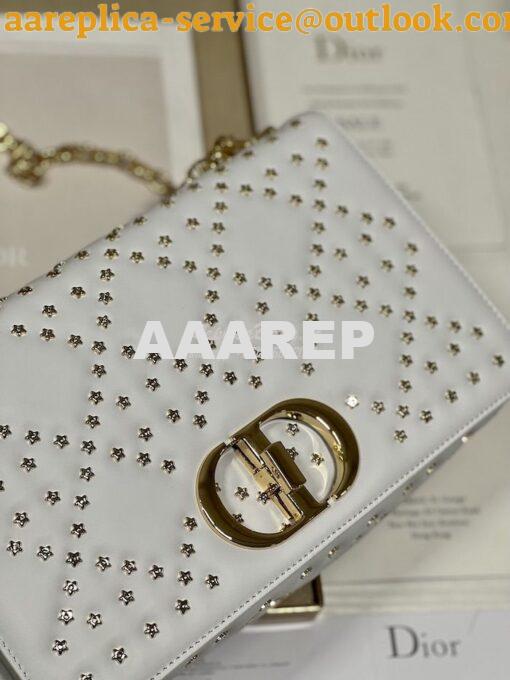 Replica Dior Medium Large Caro Bag Latte Gold Lucky Star Cannage Lambs 13