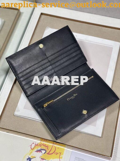 Replica Dior Caro XL Slim Wallet Supple Cannage Calfskin S5104 9