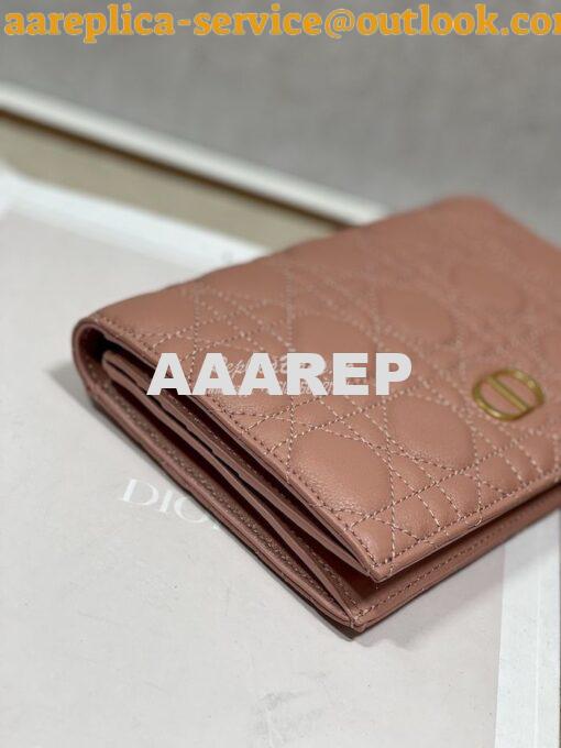Replica Dior Caro XL Slim Wallet Supple Cannage Calfskin S5104 13
