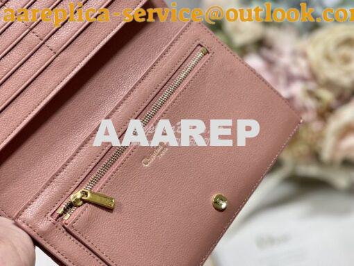 Replica Dior Caro XL Slim Wallet Supple Cannage Calfskin S5104 16