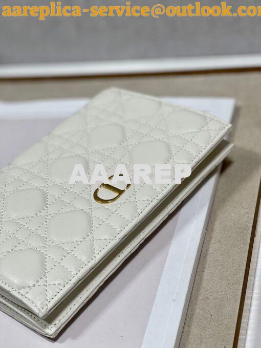 Replica Dior Caro XL Slim Wallet Supple Cannage Calfskin S5104 21