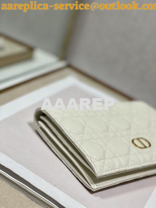 Replica Dior Caro XL Slim Wallet Supple Cannage Calfskin S5104 22