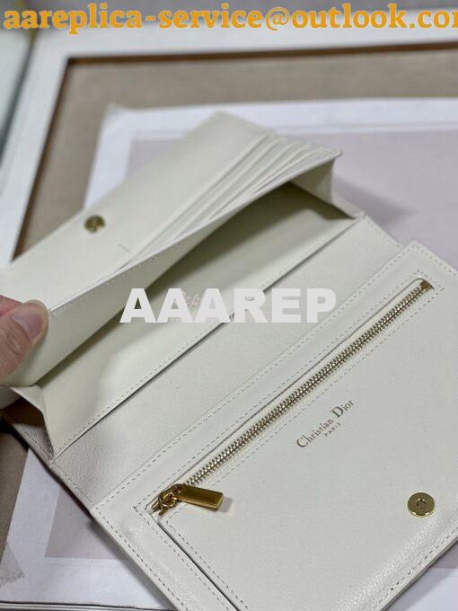 Replica Dior Caro XL Slim Wallet Supple Cannage Calfskin S5104 24