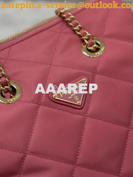 Replica Prada Re-Edition 1995 Chaîne Re-Nylon tote bag 1BG468 Pink 6