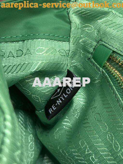 Replica Prada Re-Edition 1995 Chaîne Re-Nylon tote bag 1BG468 Green 10