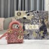 Replica Dior Small Lady Dior Bright Green Cannage Lambskin Bag with Ir 12