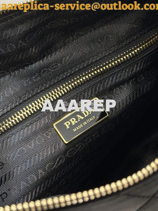 Replica Prada Re-Edition 1995 Chaîne Re-Nylon tote bag 1BG468 Black 9