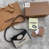 Replica Burberry Canvas and Leather Foldover Pocket Bag 80395061
