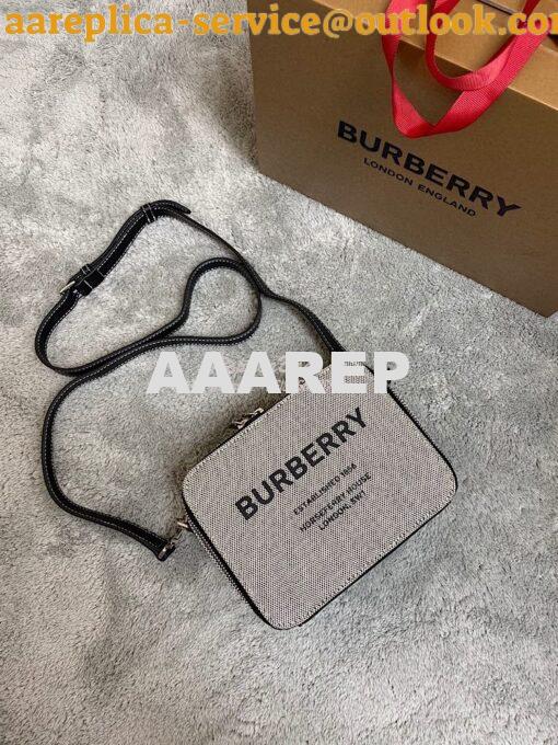 Replica Burberry Horseferry Print Canvas and Leather Crossbody Bag 803