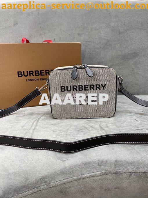 Replica Burberry Horseferry Print Canvas and Leather Crossbody Bag 803 2