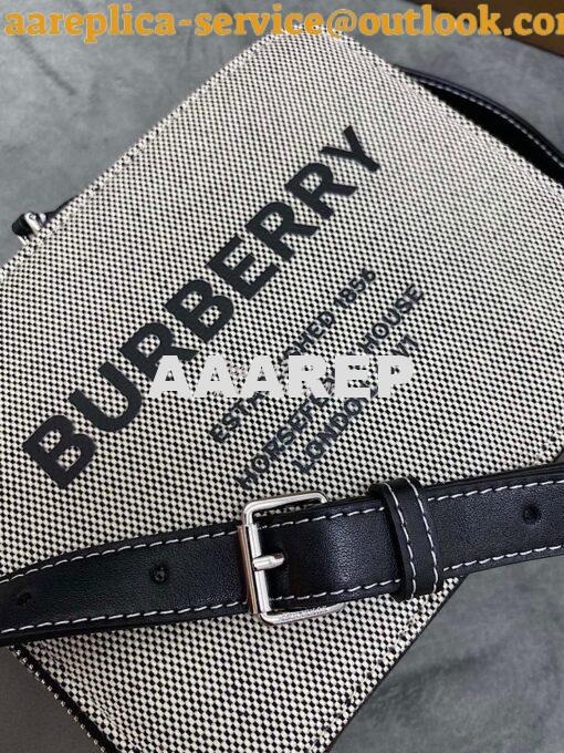 Replica Burberry Horseferry Print Canvas and Leather Crossbody Bag 803 4