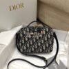 Replica Dior Caro Box Bag With Chain Black Quilted Macrocannage Calfsk 11