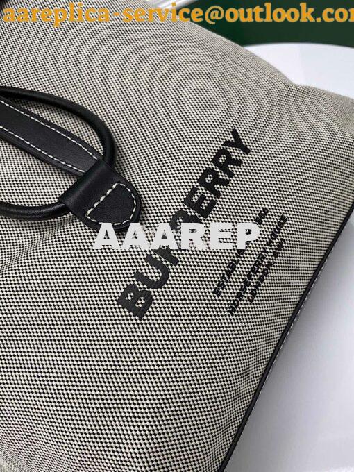Replica Burberry Print Canvas and Leather Pocket Backpack 80420191 Bla 3