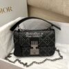 Replica Dior Caro Box Bag With Chain Latte Quilted Macrocannage Calfsk 10