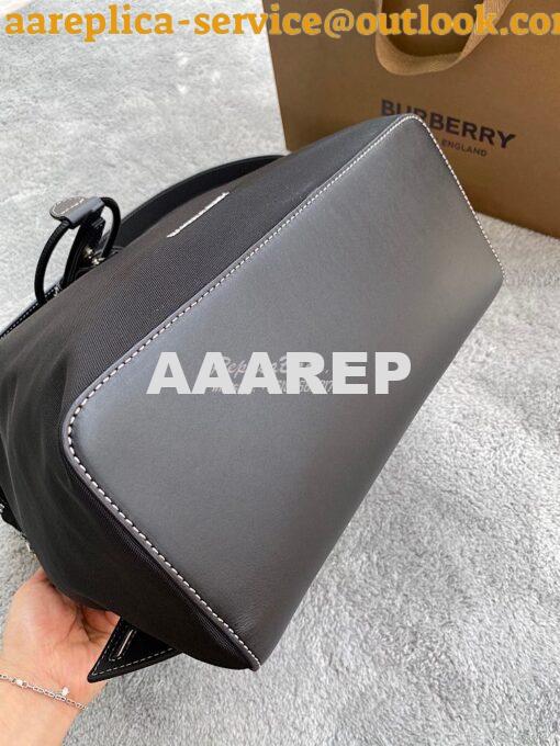 Replica Burberry Nylon and Leather Pocket Backpack 80420191 Black 11