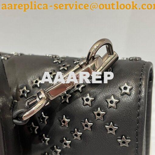 Replica Dior Small Addict Bag Black Lucky Star Cannage Lambskin M5821O 5