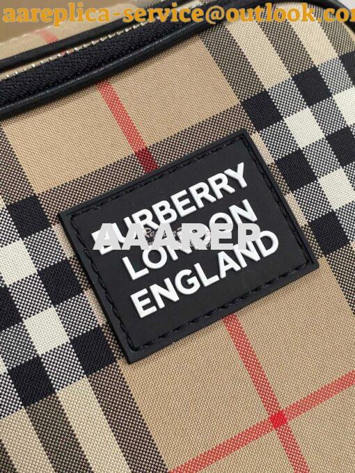 Replica Burberry Vintage Check and Leather Crossbody Bag 80233811 4