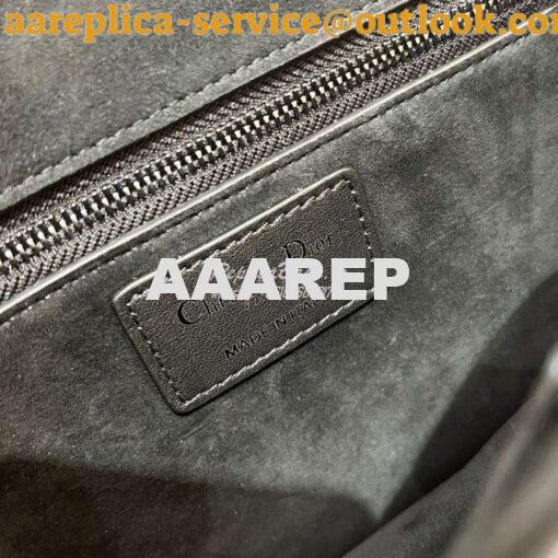 Replica Dior Small Addict Bag Black Lucky Star Cannage Lambskin M5821O 9