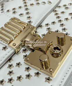 Replica Dior Small Addict Bag Latte Lucky Star Cannage Lambskin M5821O 2