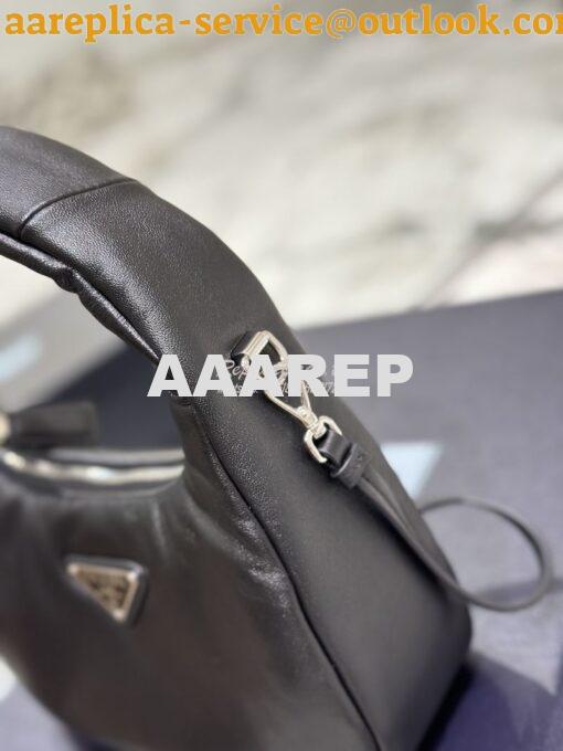 Replica Prada Soft Padded Nappa-leather mini bag 1BA384 Black 5