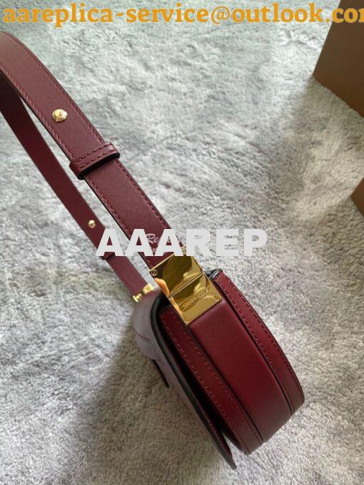 Replica Burberry Small Leather Olympia Bag 80363811 Burgundy 5