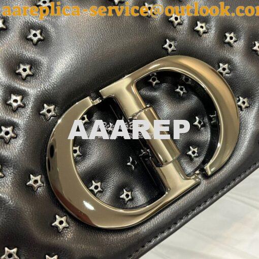 Replica Dior Small Caro Bag Black Lucky Star Cannage Lambskin M9241U 2