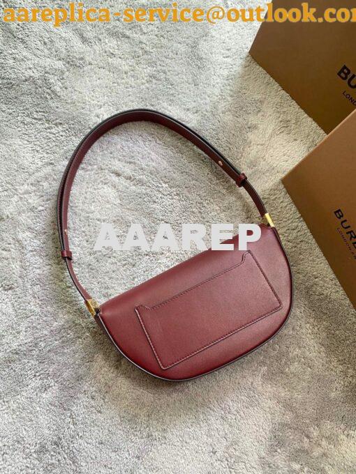 Replica Burberry Small Leather Olympia Bag 80363811 Burgundy 9