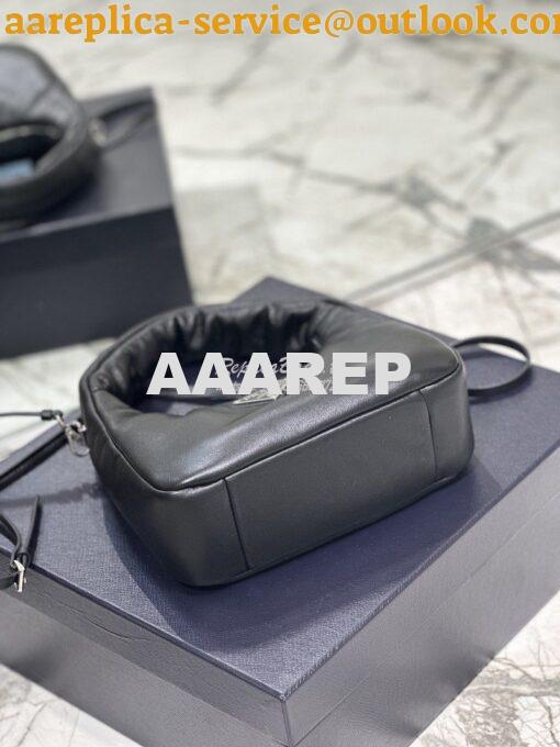 Replica Prada Soft Padded Nappa-leather mini bag 1BA384 Black 11