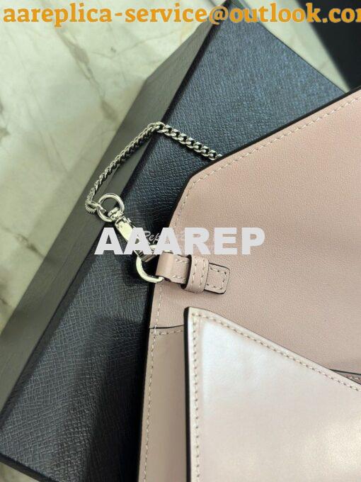 Replica Prada Brushed Leather Shoulder Bag 1BH189 Pink 8