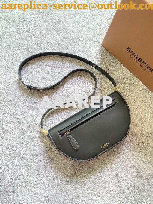 Replica Burberry Small Medium Leather Olympia Bag 80363811 Black 8