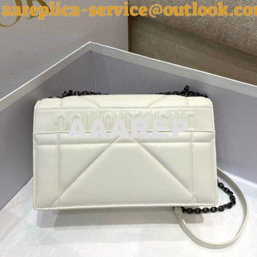 Replica Dior 30 Montaigne Chain Bag With Handle in Latte Maxicannage L 6