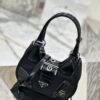 Replica Prada Moon Re-Nylon and leather bag 1BA381 Black