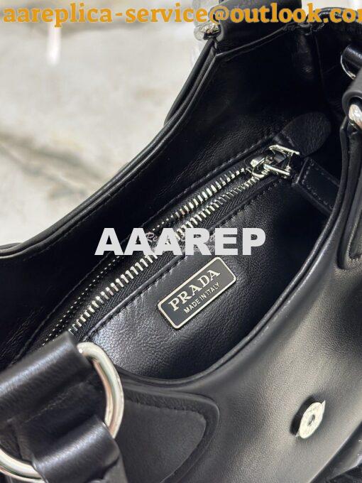 Replica Prada Moon Padded Nappa-leather Bag 1BA381 Black 10