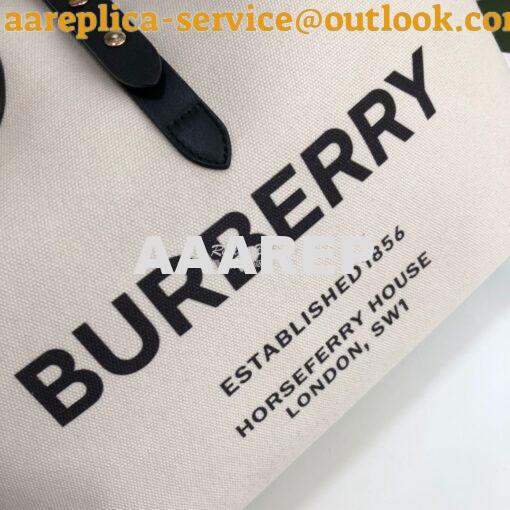 Replica Burberry The Medium Soft Cotton Canvas Belt Bag 80313181 Black 5