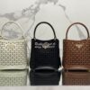 Replica Prada Panier leather mini-bag with cut-out motif 1BA217 White 15