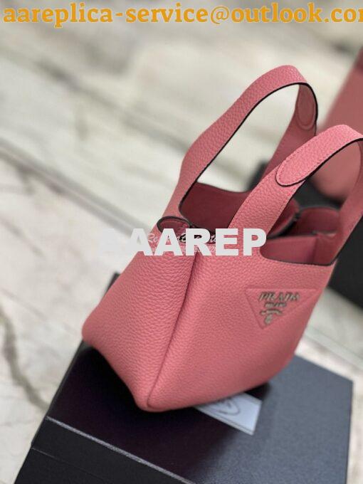 Replica Prada Leather mini bag 1BA349 Petal Pink 3