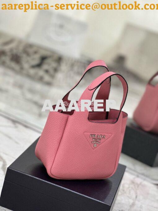 Replica Prada Leather mini bag 1BA349 Petal Pink 4