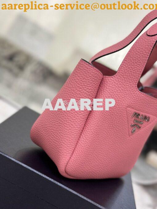 Replica Prada Leather mini bag 1BA349 Petal Pink 5
