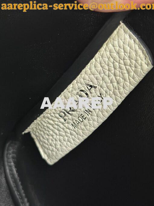 Replica Prada Leather mini bag 1BA349 White 7
