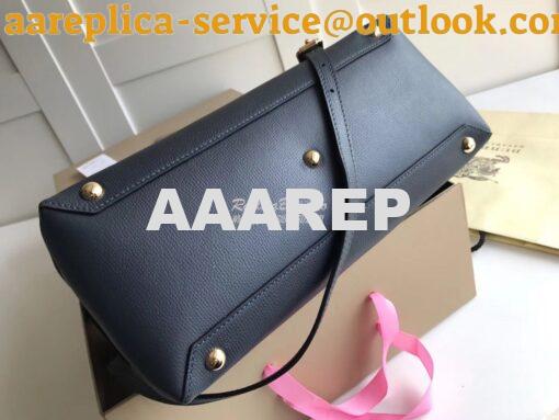 Replica Burberry The Small Banner in Leather and House Check Blue 9