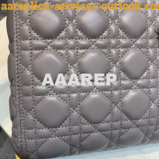 Replica Dior Lady Dior Flap Cover Medium Quilted in Cannage Lambskin L 6