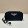 Replica Prada Buckle small leather handbag with double belt 1BA418 Bla 15