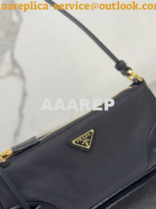 Replica Prada Re-Edition 2002 Re-Nylon and brushed leather shoulder ba 4