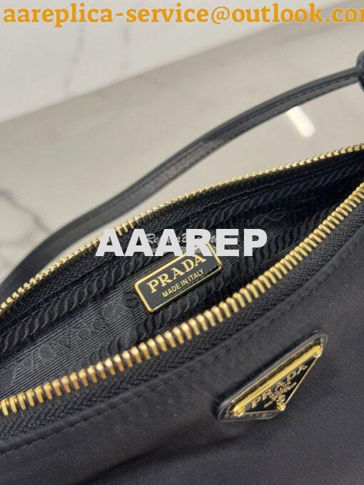 Replica Prada Re-Edition 2002 Re-Nylon and brushed leather shoulder ba 10